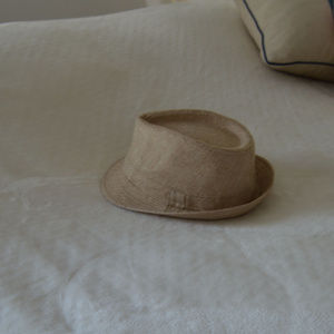 Mens Tan Fedora Hat, stylish, small